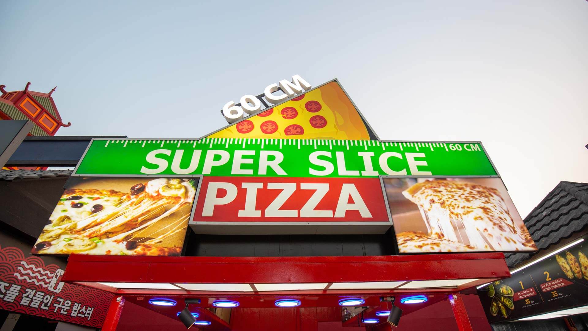 Super Slice Pizza at Global Village