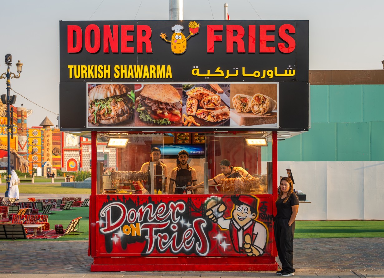 Doner on Fries at Global Village