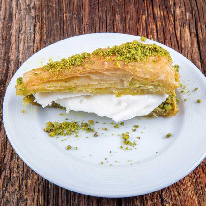 Baklawa with Ice Cream